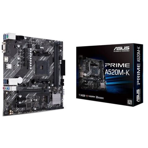 Материнская плата ASUS PRIME A520M-K - Системные (материнские) платы  - Системные (материнские) платы 