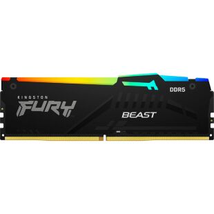 Модуль памяти для компьютера DDR5 32GB 5600 MHz Beast RGB Black Kingston Fury (ex.HyperX) (KF556C36BBE2A-32)