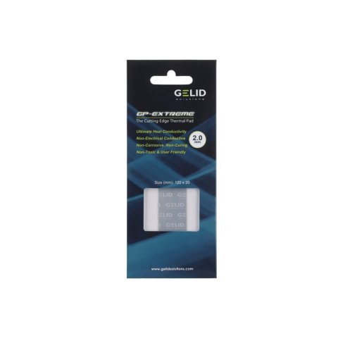 Термопрокладка Gelid Solutions GP-Extreme 120x20x2.0 mm (TP-GP05-D) - Нулевой остаток (Feed)  - Нулевой остаток (Feed) 