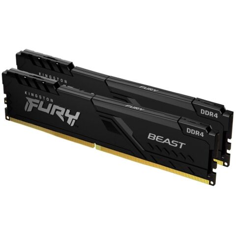 Модуль памяти для компьютера DDR4 32GB (2x16GB) 3600 MHz Fury Beast Black Kingston Fury (ex.HyperX) (KF436C18BBK2/32) - Модули памяти для компьютера  - Модули памяти для компьютера 