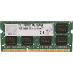 Модуль памяти для ноутбука SoDIMM DDR3 8GB 1600 MHz G.Skill (F3-1600C11S-8GSQ)