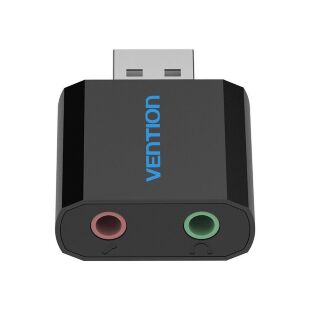 Звуковая плата Vention Audio USB 2х3,5mm jack Metal (VAB-S17-B)