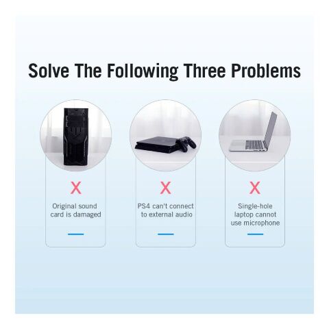 Звуковая плата Vention Audio USB 2х3,5mm jack Metal (VAB-S17-B) - Звуковые платы  - Звуковые платы 