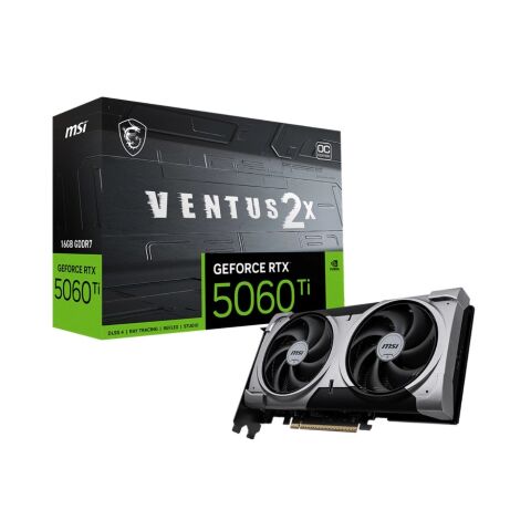 Видеокарта MSI GeForce RTX5060Ti 16Gb VENTUS 2X OC PLUS (RTX 5060 Ti 16G VENTUS 2X OC PLUS) - Видеокарты  - Видеокарты 