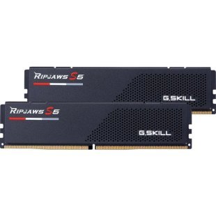 Модуль памяти для компьютера DDR5 32GB (2x16GB) 6400 MHz Ripjaws S5 Matte Black G.Skill (F5-6400J3648F16GX2-RS5K)