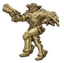 Значок 2018 Blizzcon Blizzard Collectibles Pins Series 5 Mccree Gold