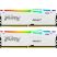 Модуль памяти для компьютера DDR5 32GB (2x16GB) 5600 MHz FURY Beast White RGB Kingston Fury (ex.HyperX) (KF556C40BWAK2-32) - Модули памяти для компьютера  - Модули памяти для компьютера 