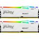 Модуль памяти для компьютера DDR5 32GB (2x16GB) 5600 MHz FURY Beast White RGB Kingston Fury (ex.HyperX) (KF556C40BWAK2-32) - Модули памяти для компьютера  - Модули памяти для компьютера 
