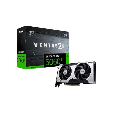 Видеокарта MSI GeForce RTX5060Ti 8Gb VENTUS 2X OC PLUS (RTX 5060 Ti 8G VENTUS 2X OC PLUS) - Видеокарты  - Видеокарты 