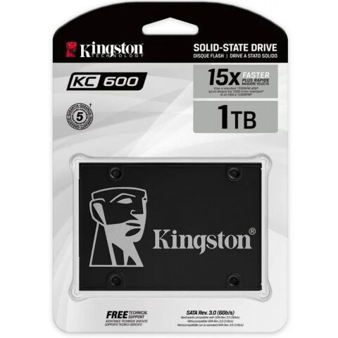 Накопитель SSD 2.5" 1TB Kingston (SKC600/1024G) - Внутренние SSD  - Внутренние SSD 