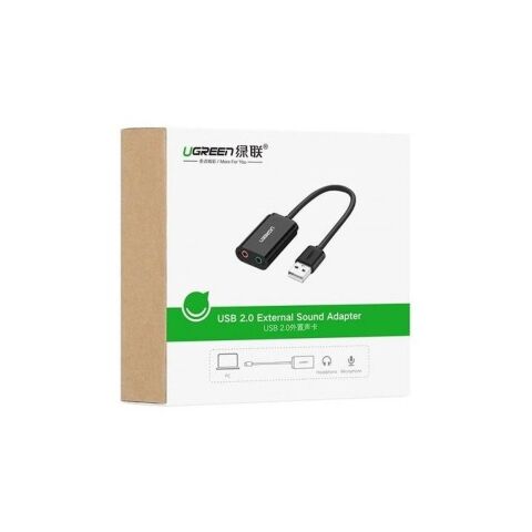 Звуковая плата Ugreen US205 black (30724) - Нулевой остаток (Feed)  - Нулевой остаток (Feed) 