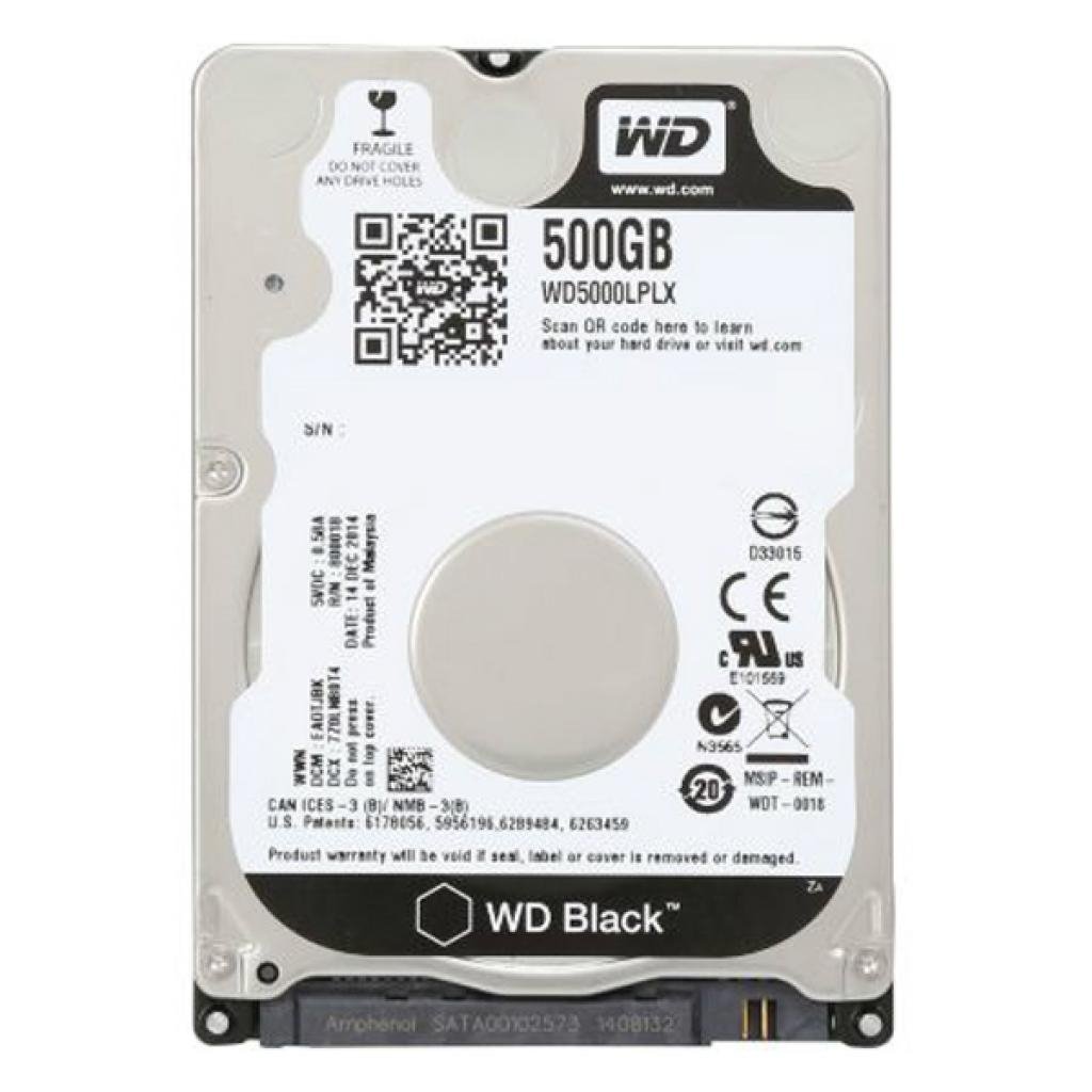 Жесткий диск для ноутбука 2.5" 500GB WD (WD5000LPLX)
