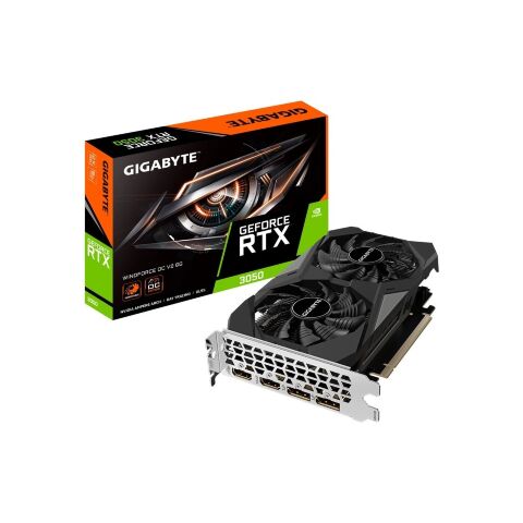 Видеокарта GIGABYTE GeForce RTX3050 6Gb WINDFORCE OC V2 (GV-N3050WF2OCV2-6GD) - Нулевой остаток (Feed)  - Нулевой остаток (Feed) 