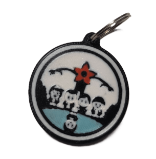 Брелок Stranger Things Demogorgon 2 Дуже дивні справи Демогоргон ABS пластик 4 см.