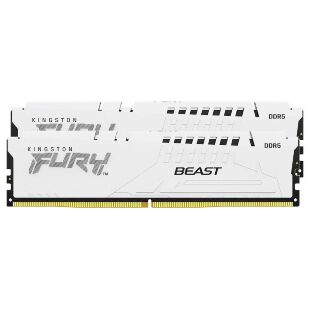 Модуль памяти для компьютера DDR5 64GB (2x32GB) 5200 MHz FURY Beast White Kingston Fury (ex.HyperX) (KF552C40BWK2-64)
