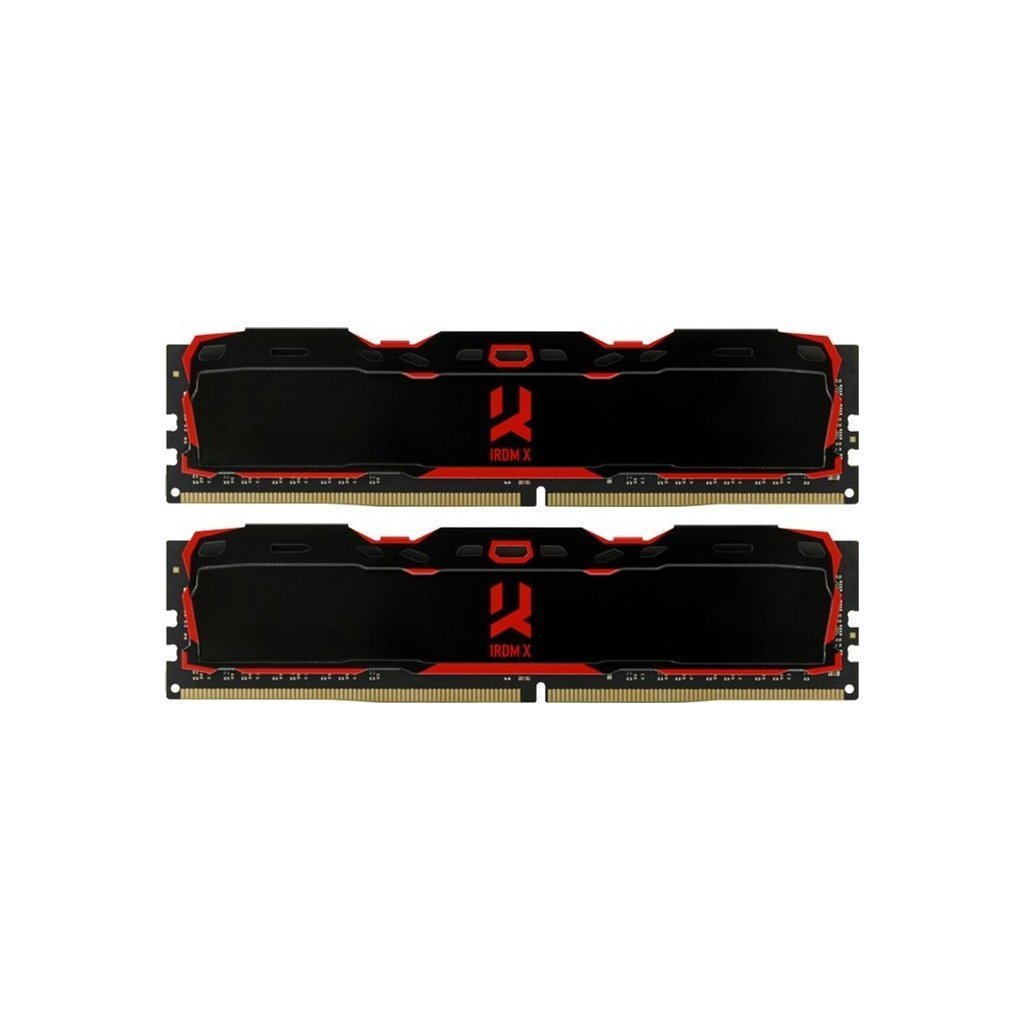 Модуль памяти для компьютера DDR4 32GB (2x16GB) 3200 MHz IRDM Black Goodram (IR-X3200D464L16A/32GDC)