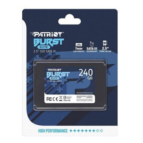 Накопитель SSD 2.5" 240GB Burst Elite Patriot (PBE240GS25SSDR) - Нулевой остаток (Feed)  - Нулевой остаток (Feed) 