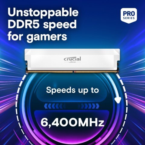 Модуль памяти для компьютера DDR5 32GB (2x16GB) 6400 MHz Pro Overclocking White Micron (CP2K16G64C38U5W) - Нулевой остаток (Feed)  - Нулевой остаток (Feed) 