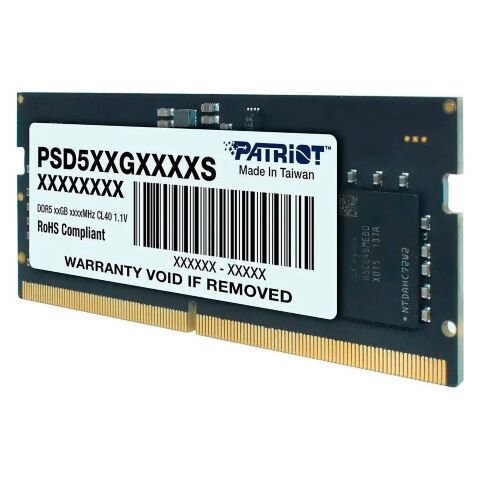 Модуль памяти для ноутбука SoDIMM DDR5 8GB 4800 MHz Patriot (PSD58G480041S) - Модули памяти к ноутбукам  - Модули памяти к ноутбукам 