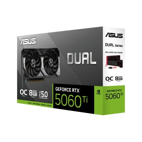 Видеокарта ASUS GeForce RTX5060Ti 8Gb DUAL OC (DUAL-RTX5060TI-O8G) - Видеокарты  - Видеокарты 