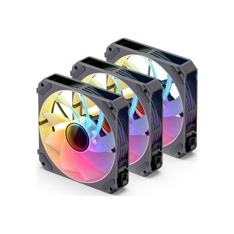 Кулер для корпуса JONSBO ZG-120BR Black - Нулевой остаток (Feed)  - Нулевой остаток (Feed) 