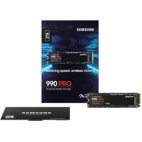 Накопитель SSD M.2 2280 2TB 990 PRO Samsung (MZ-V9P2T0BW) - Внутренние SSD  - Внутренние SSD 