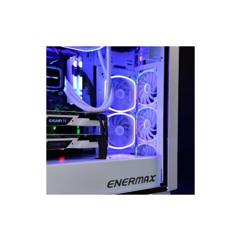 Кулер для корпуса Enermax SquA RGB White (UCSQARGB12P-W-SG) - Вентиляторы к корпусам  - Вентиляторы к корпусам 