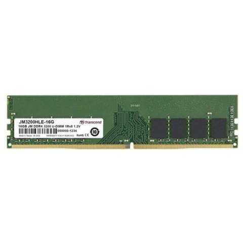 Модуль памяти для компьютера DDR4 16GB 3200 MHz Transcend (JM3200HLE-16G) - Нулевой остаток (Feed)  - Нулевой остаток (Feed)
