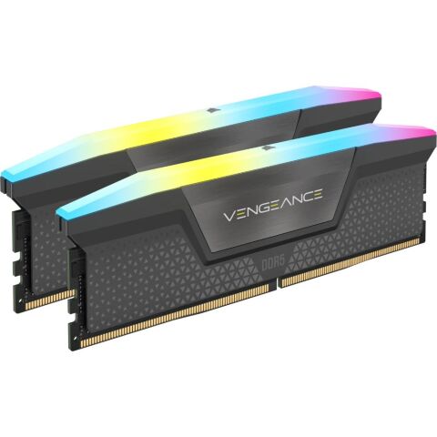 Модуль памяти для компьютера DDR5 96GB (2x48GB) 6000 MHz Vengeance RGB Grey Corsair (CMH96GX5M2E6000Z36) - Нулевой остаток (Feed)  - Нулевой остаток (Feed) 