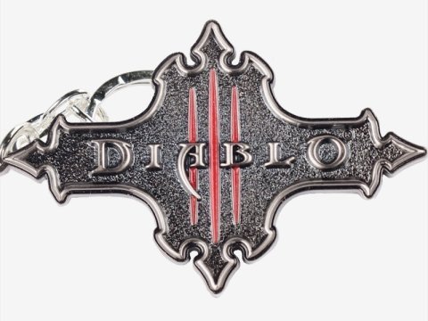 Брелок - Diablo III Logo Keychain -   -  