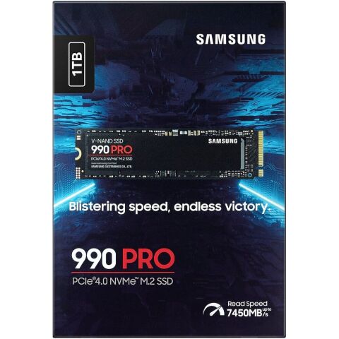 Накопитель SSD M.2 2280 1TB 990 PRO Samsung (MZ-V9P1T0BW) - Внутренние SSD  - Внутренние SSD 