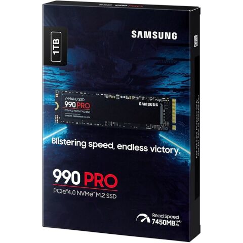 Накопитель SSD M.2 2280 1TB 990 PRO Samsung (MZ-V9P1T0BW) - Внутренние SSD  - Внутренние SSD 