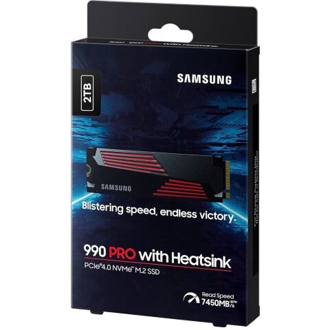 Накопитель SSD M.2 2280 2TB 990 PRO with Heatsink Samsung (MZ-V9P2T0CW) - Внутренние SSD  - Внутренние SSD 