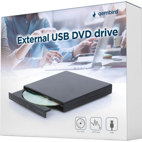 Оптический привод DVD-RW Gembird DVD-USB-04 - Оптические приводы (ODD)  - Оптические приводы (ODD) 