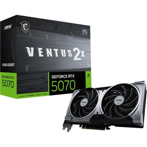 Видеокарта MSI GeForce RTX5070 12Gb VENTUS 2X OC (RTX 5070 12G VENTUS 2X OC) - Видеокарты  - Видеокарты 