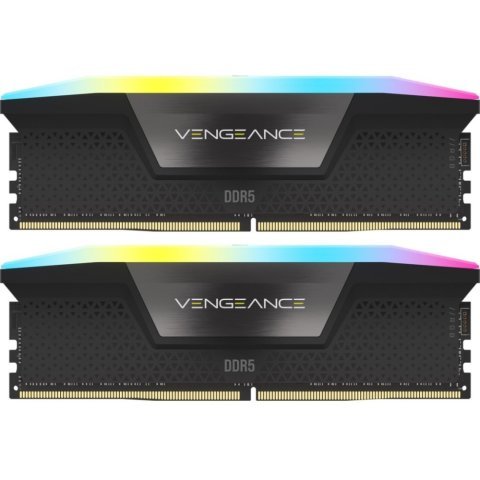 Модуль памяти для компьютера DDR5 64GB (2x32GB) 6000 MHz Vengeance RGB Black Corsair (CMH64GX5M2B6000C40) - Нулевой остаток (Feed)  - Нулевой остаток (Feed) 