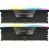 Модуль памяти для компьютера DDR5 64GB (2x32GB) 6000 MHz Vengeance RGB Black Corsair (CMH64GX5M2B6000C40)