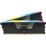Модуль памяти для компьютера DDR5 64GB (2x32GB) 6000 MHz Vengeance RGB Black Corsair (CMH64GX5M2B6000C40)