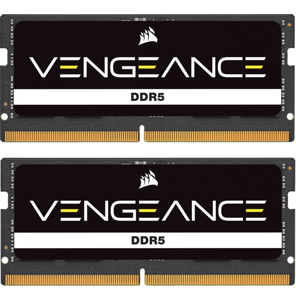 Модуль памяти для ноутбука SoDIMM DDR5 32GB (2x16GB) 5600 MHz Vengeance Corsair (CMSX32GX5M2A5600C48)