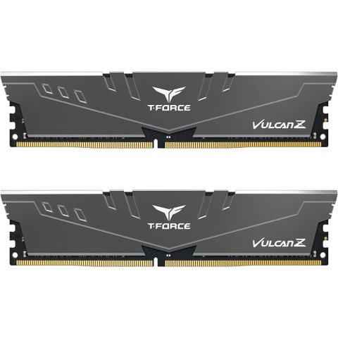 Модуль памяти для компьютера DDR4 16GB (2x8GB) 3600 MHz Vulcan Z Gray Team (TLZGD416G3600HC18JDC01) - Нулевой остаток (Feed)  - Нулевой остаток (Feed) 
