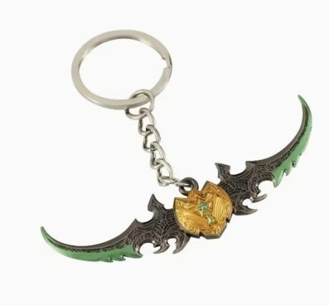 Брелок World of Warcraft Warglaive Of Azzinoth Боевые глефы Аззинота 7 см. №2 -   -  