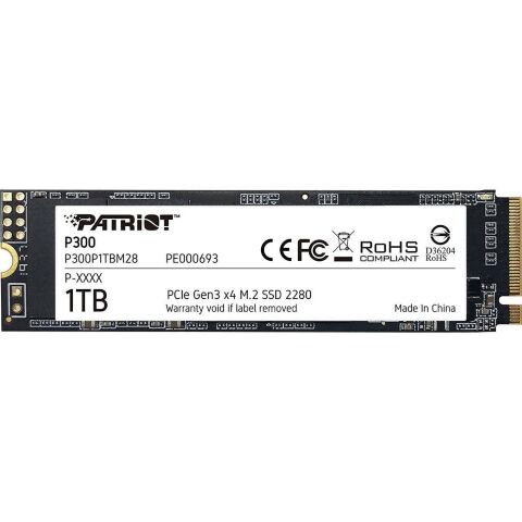 Накопитель SSD M.2 2280 1TB Patriot (P300P1TBM28) - Внутренние SSD  - Внутренние SSD 