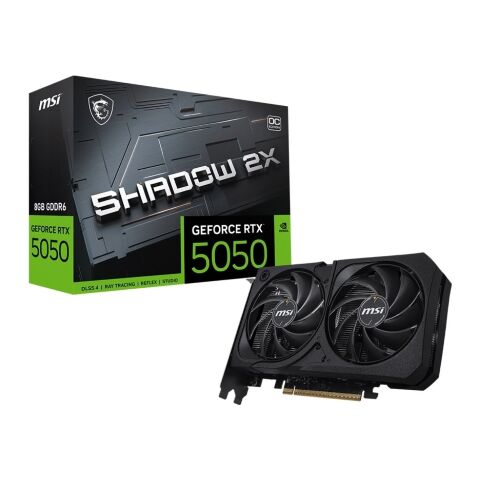 Видеокарта MSI GeForce RTX5050 8Gb SHADOW 2X OC (RTX 5050 8G SHADOW 2X OC) - Нулевой остаток (Feed)  - Нулевой остаток (Feed) 