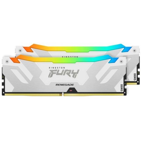 Модуль памяти для компьютера DDR5 32GB (2x16GB) 7600 MHz Renegade RGB White XMP Kingston Fury (ex.HyperX) (KF576C38RWAK2-32) - Нулевой остаток (Feed)  - Нулевой остаток (Feed) 