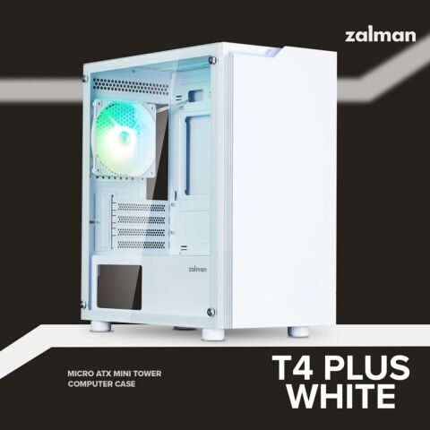 Корпус Zalman T4 Plus (T4PLUSWHITE) - Нулевой остаток (Feed)  - Нулевой остаток (Feed) 