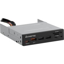 Считыватель флеш-карт Chieftec 3.5" 2xUSB3.2/2xType-C/1xPD3.0/1xQC3.0 USB (CRD-908H)