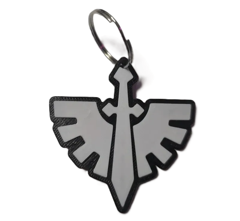 Брелок WarHammer Dark Angels Keychain ABS пластик Вархаммер Темні Ангели 6 см.
