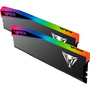 Модуль памяти для компьютера DDR5 32GB (2x16GB) 6400 MHz Viper Elite 5 Ultra RGB Patriot (VEUR532G6432K)