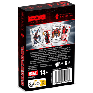 Гральні карти Марвел Marvel Deadpool Play Cards Game Waddingtons Number 1
