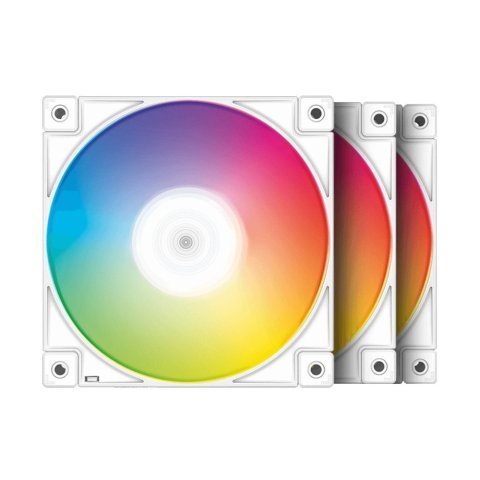 Кулер для корпуса Deepcool FC120 white 3 in 1 - Нулевой остаток (Feed)  - Нулевой остаток (Feed) 